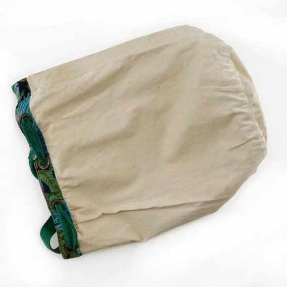 HERMES One Belt Shoulder Bag Botanical Pattern Bird Pattern vintage Green - Picture 8 of 15